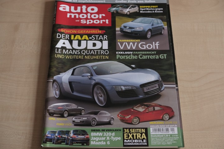 Deckblatt Auto Motor und Sport (20/2003)